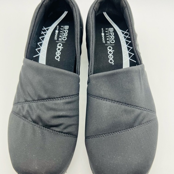 ABEO WOMENS BLACK CASUAL SLIP ON COMFORT SHOES SIZE 8.5 - Picture 9 of 12